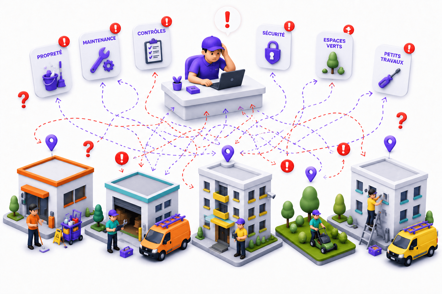 Entreprise multi-services : planning, consignes et preuves dispersés entre plusieurs outils